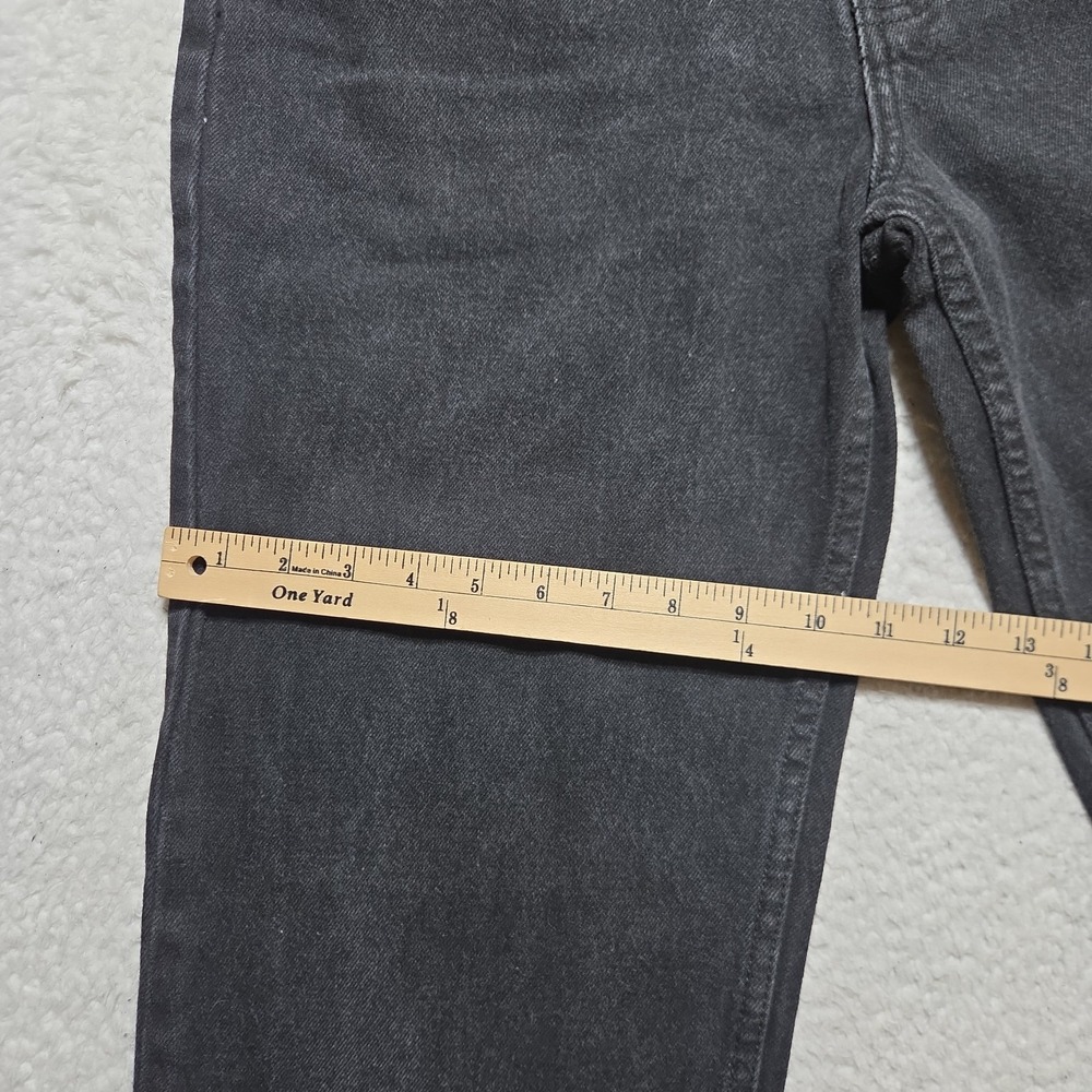 VTG Bugle Boy 750 Jeans Mens 30x30 Black Denim Wide Leg Tapered Y2k - Picture 2 of 9